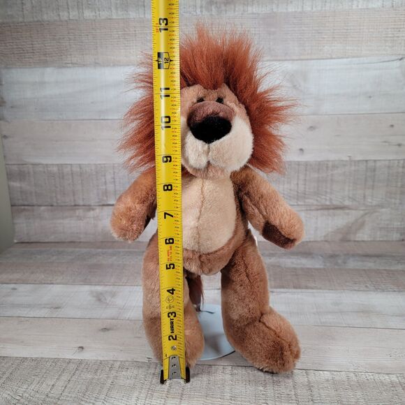 Lion Plush MAXIMILIAN Russ Berrie Fuzzy Mane Stuffed Animal Vintage - Picture 8 of 10